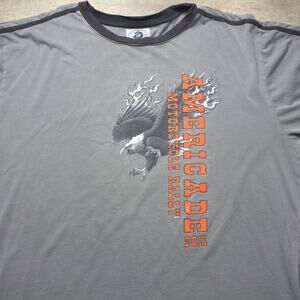 Americade Motorcycle Rally Lake George NY 2011 Biker Ringer T-Shirt 2XL